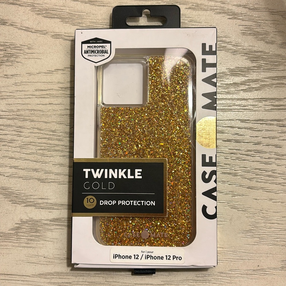 NWT case mate sparkle gold iPhone 12 / iPhone 12 Pro case